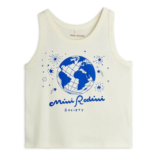 Society tank top Organic cotton | Ecru