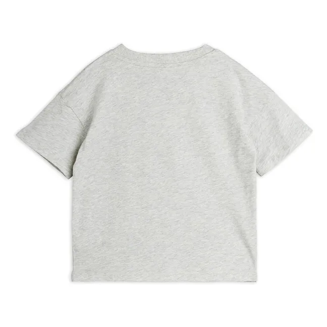 T-shirt Yeux Coton Bio | Gris chiné