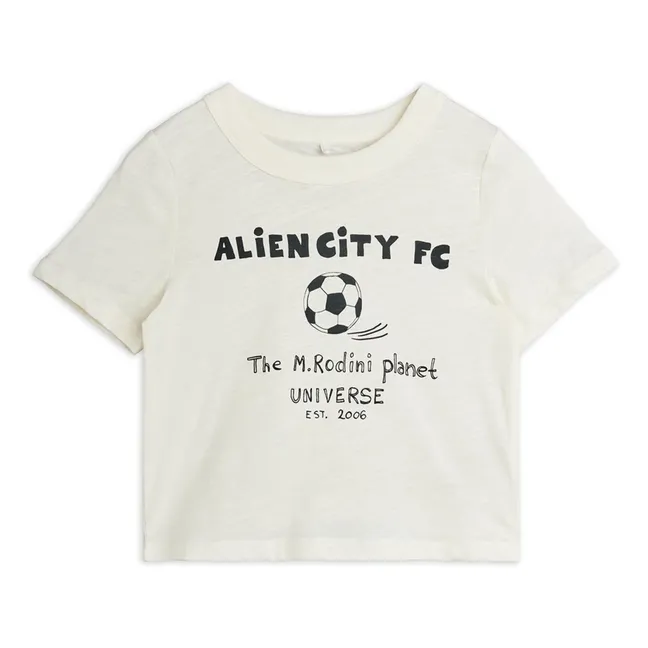 Alien City organic cotton T-shirt | Ecru