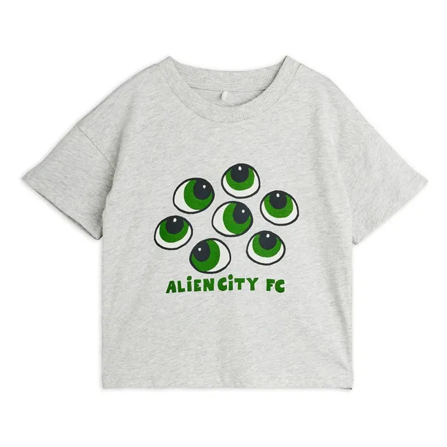 Camiseta de algodón orgánico Eye | Gris Jaspeado