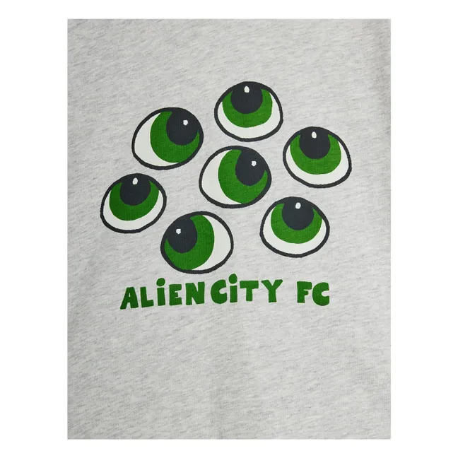 T-shirt Yeux Coton Bio | Gris chiné