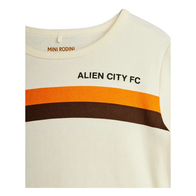 Alien City 8 organic cotton T-shirt | Ecru