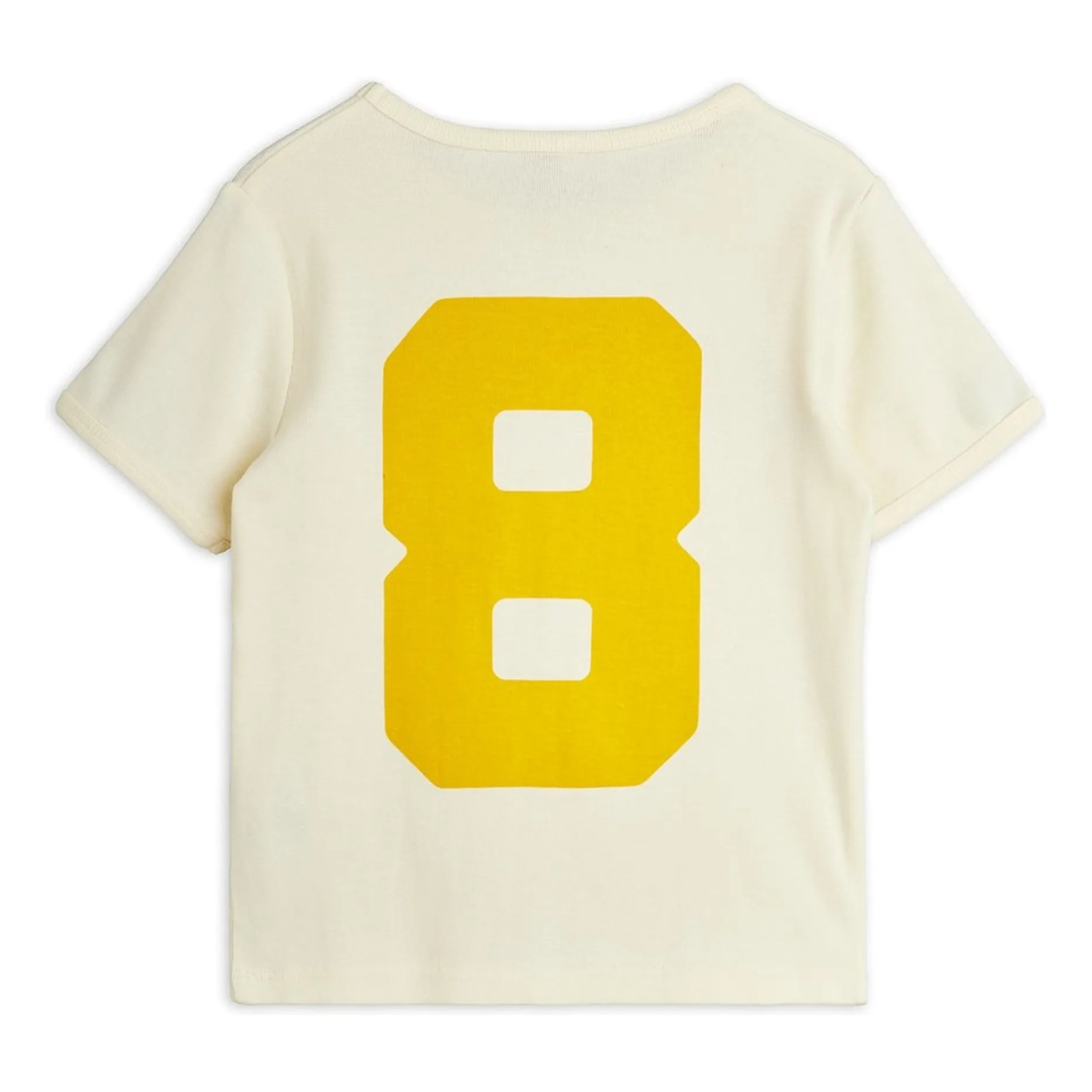Mini Rodini Ecru Alien City 8 Organic Cotton T-Shirt