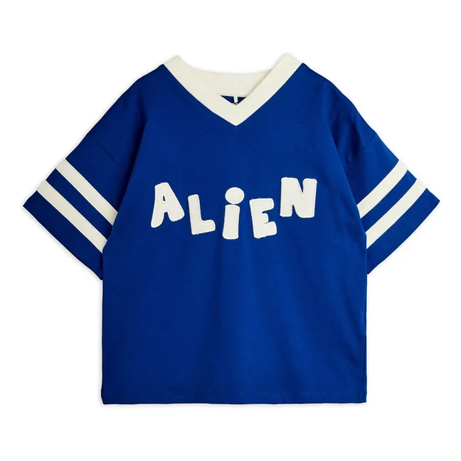 Camiseta Alien de algodón orgánico | Azul