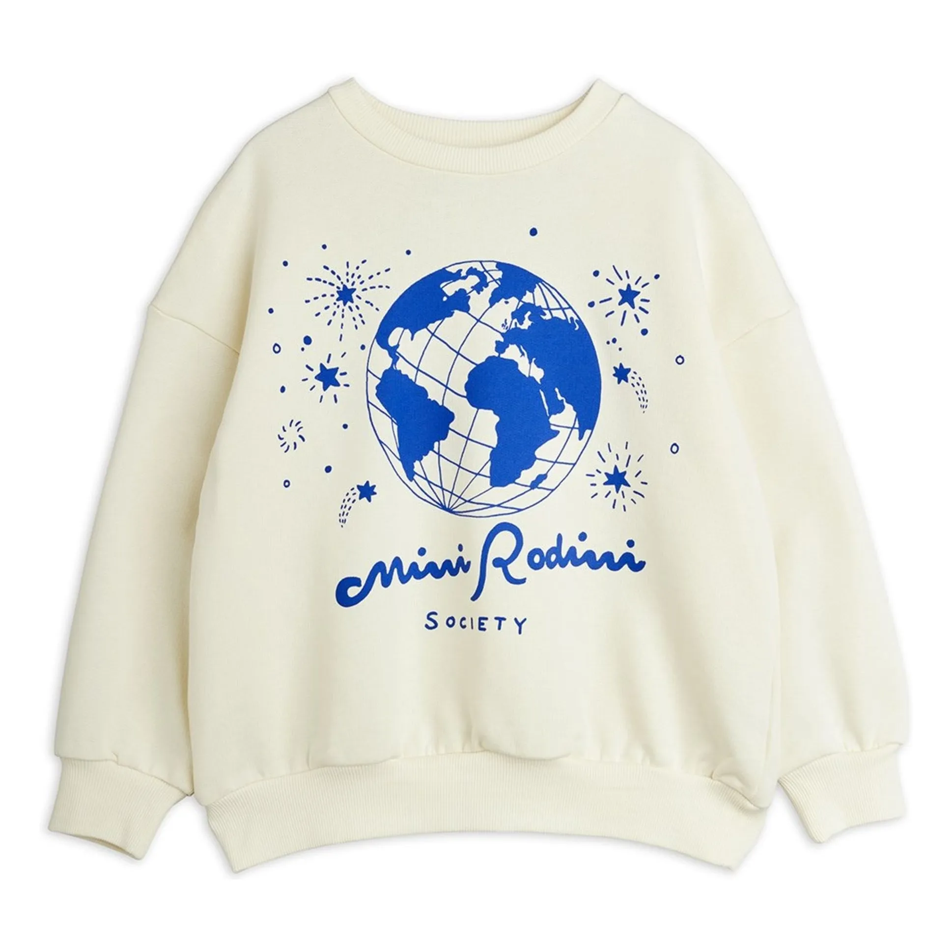 Mini Rodini Ecru Sweat Society Organic Cotton