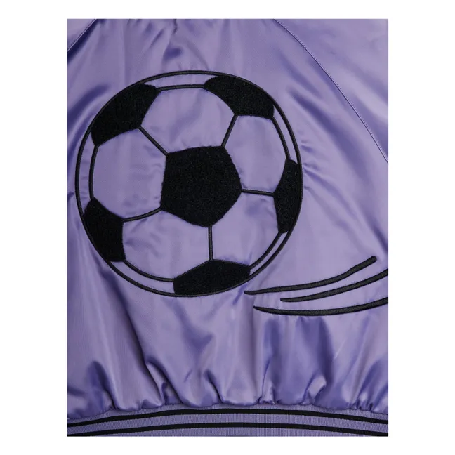 Bomber de fútbol satinada Fibras recicladas | Violeta