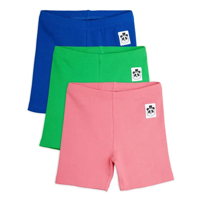 Lot de 3 Cyclistes Coton Bio | Rose