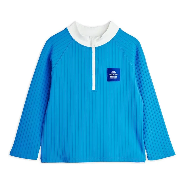 Camiseta de baño anti-UV Fibras recicladas | Azul