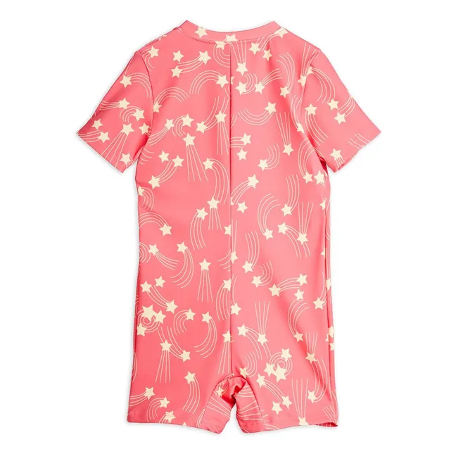 Combinaison de Bain Anti-UV Etoiles Fibres Recyclées | Rose
