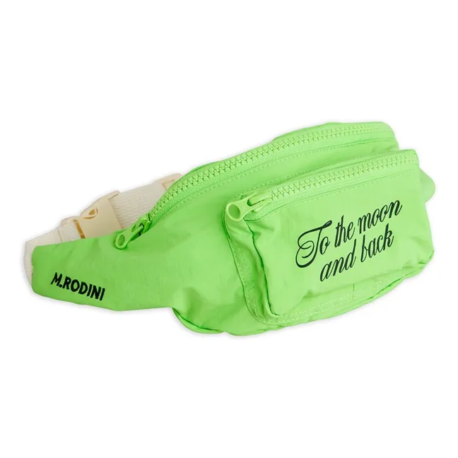 Sac Banane To The Moon And Back Fibres Recyclées | Vert fluo