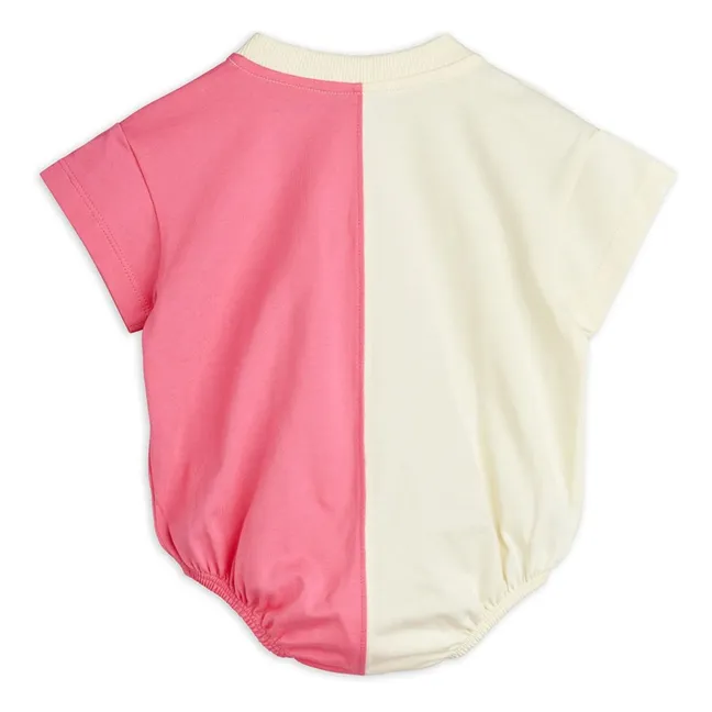 Organic Cotton Split Bodysuit | Pink