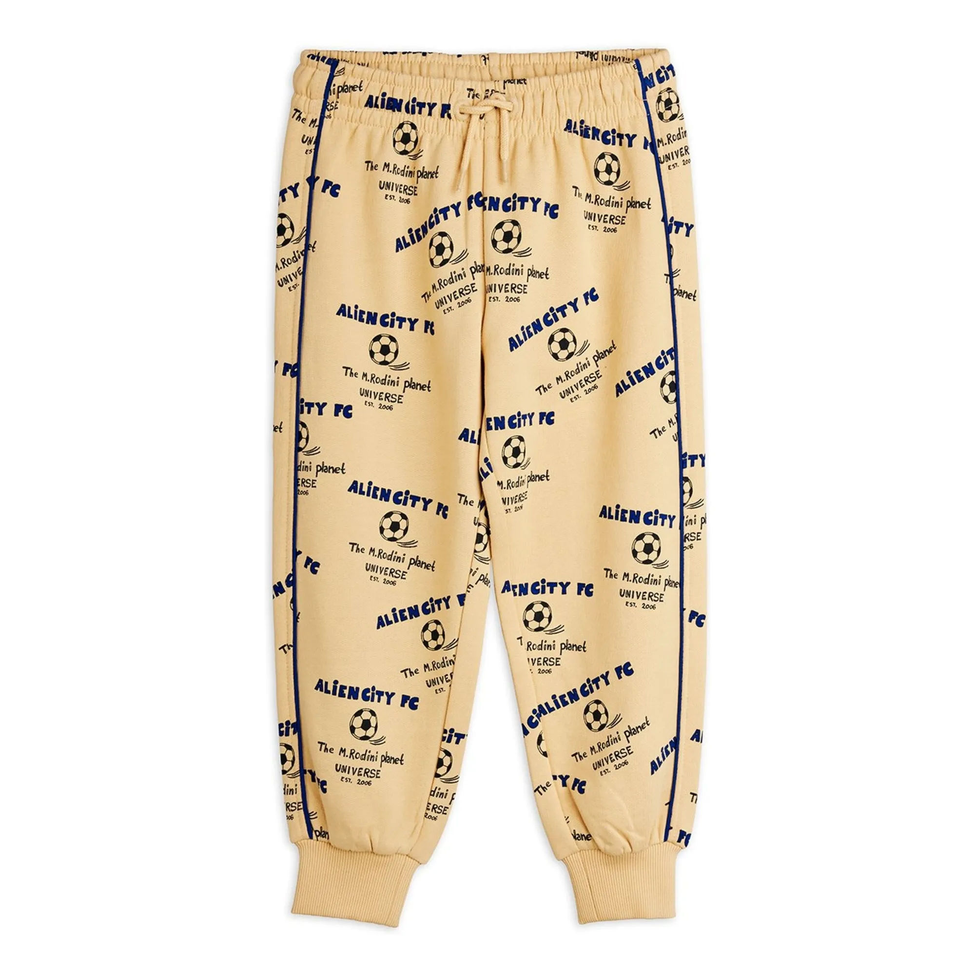 Mini Rodini Beige Alien City Organic Cotton Jogger