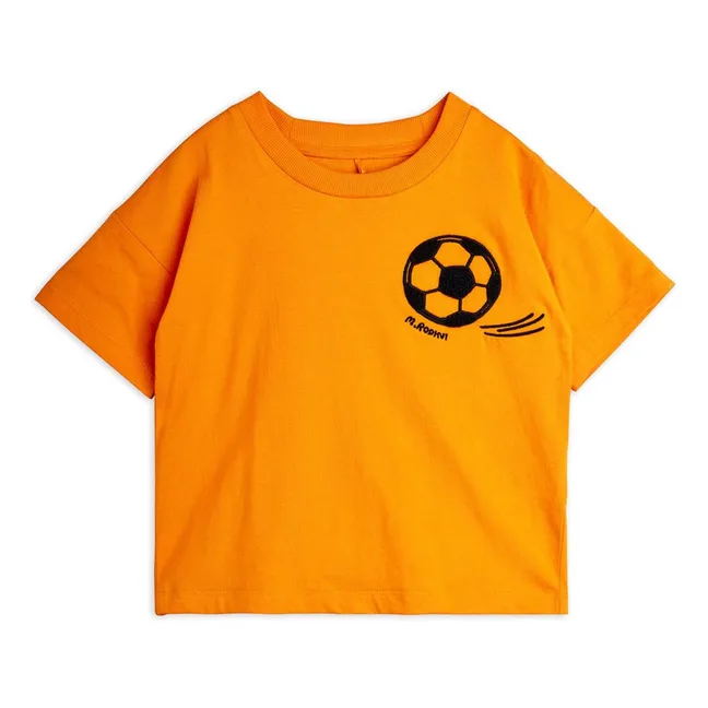 T-shirt Ballon Football Coton Bio | Orange