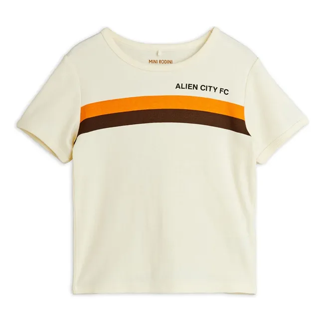 Alien City 8 organic cotton T-shirt | Ecru