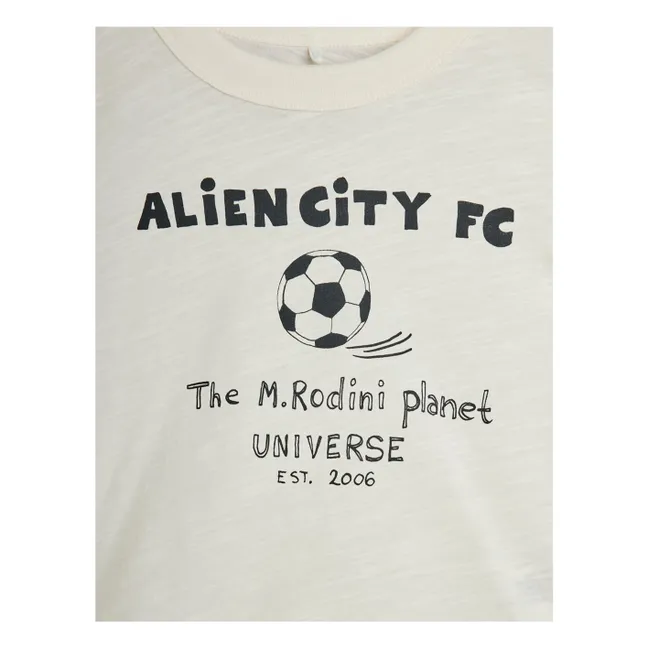 Alien City organic cotton T-shirt | Ecru