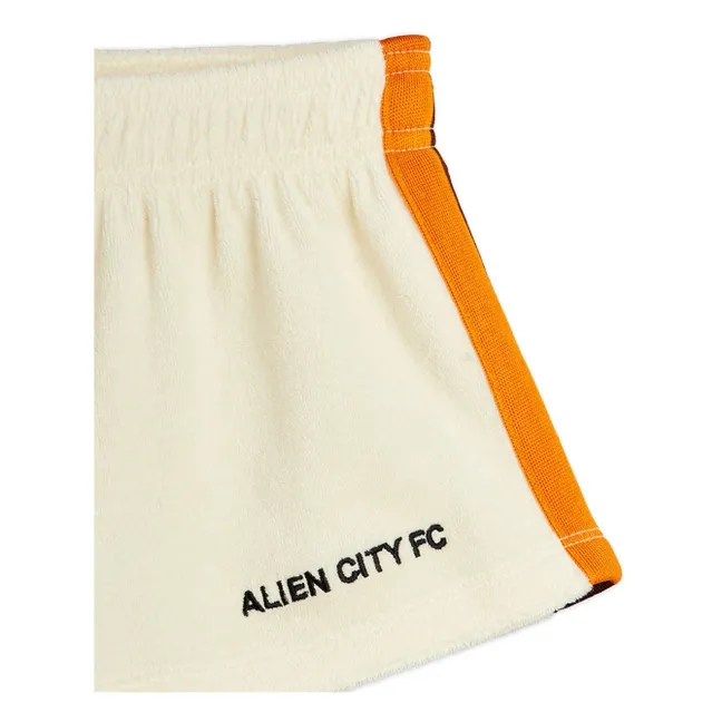 Alien City Organic Cotton Terry Shorts | Ecru