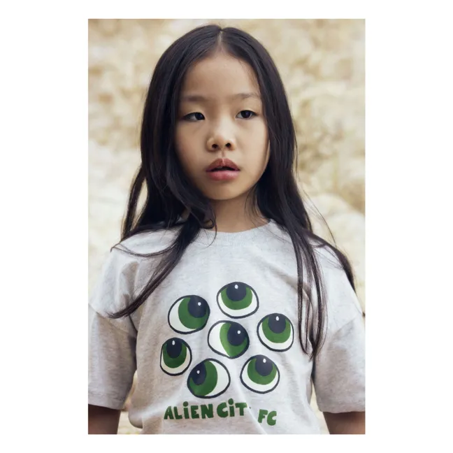 Organic Cotton Eye T-Shirt | Heather grey