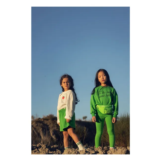 Bag To The Moon And Back Recycled Fiber | Fluorescent green