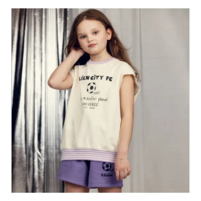 Alien City organic cotton T-shirt | Ecru