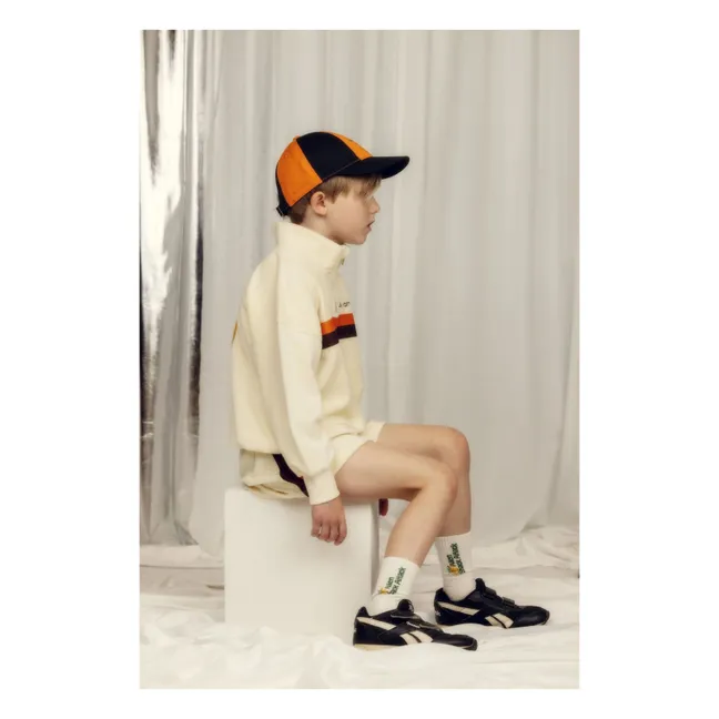Alien City organic cotton terry sweatshirt | Ecru