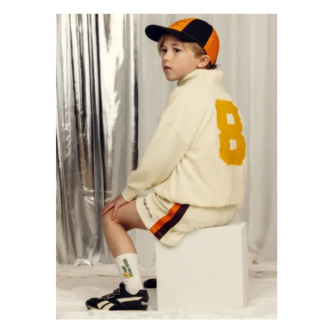Alien City organic cotton terry sweatshirt | Ecru