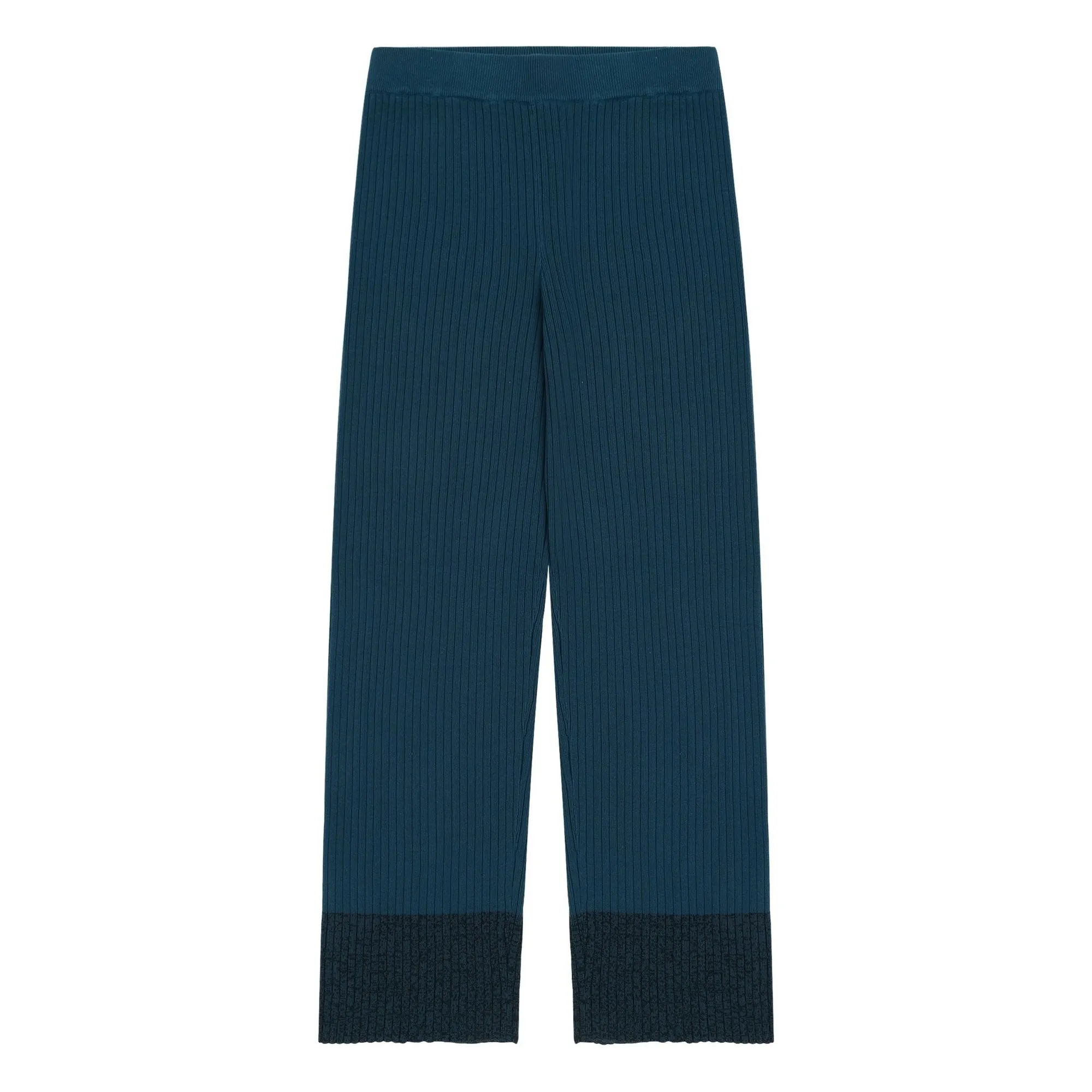 Fub Blue High Twist Rib Pants