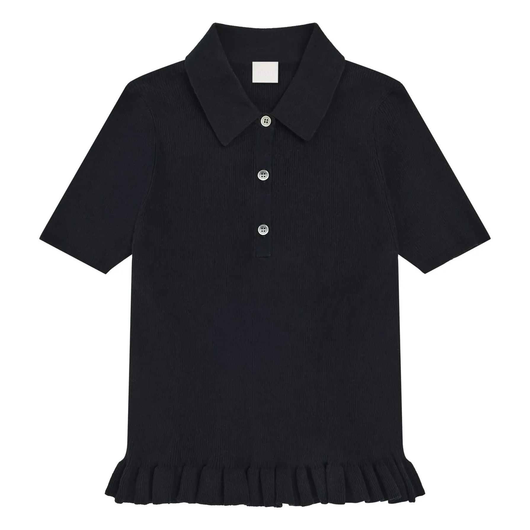 Fub Black Polo Rib