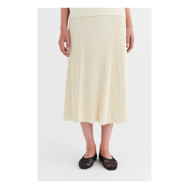 Jupe High Twist | Ecru