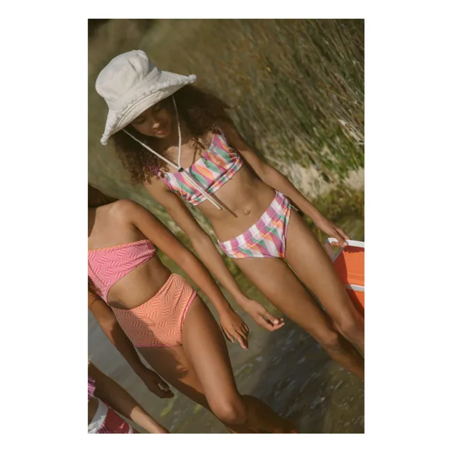 Maillot de Bain Taylor Abstrait Texturé | Rose