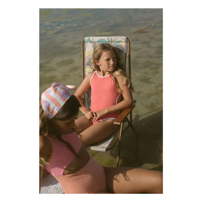 Maillot de Bain Katy Fleurs Texturé | Rose