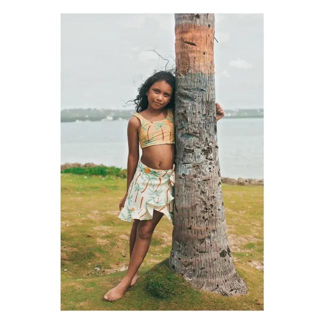 Maillot de Bain Sun&Moon Palmiers | Jaune