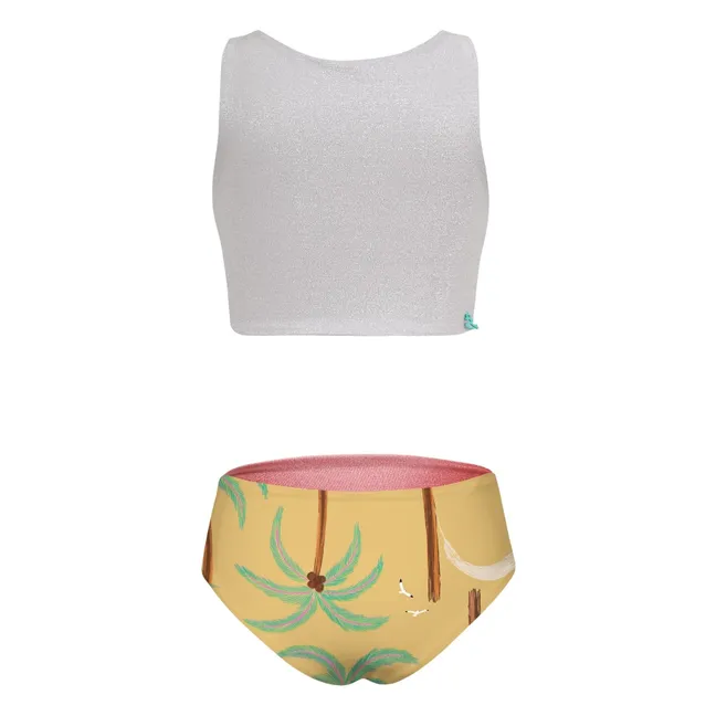 Maillot de Bain Pool Palmiers | Jaune