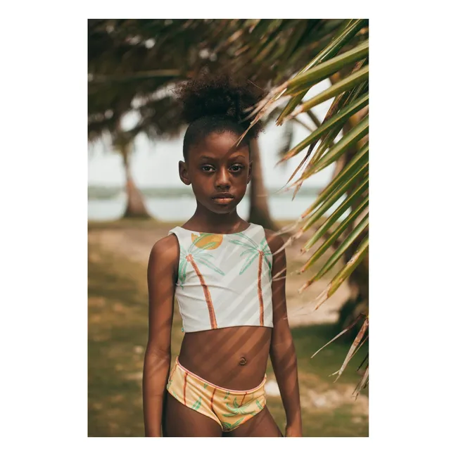 Maillot de Bain Pool Palmiers | Jaune