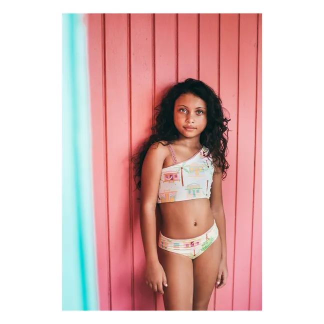 Maillot de Bain Asymétrique Marea Île | Ecru