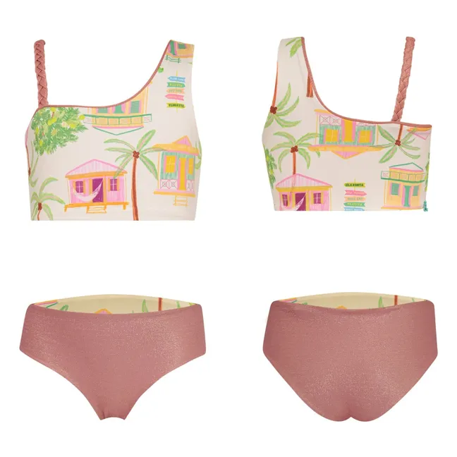 Maillot de Bain Asymétrique Marea Île | Ecru