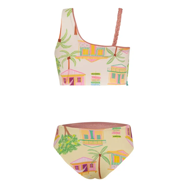 Maillot de Bain Asymétrique Marea Île | Ecru