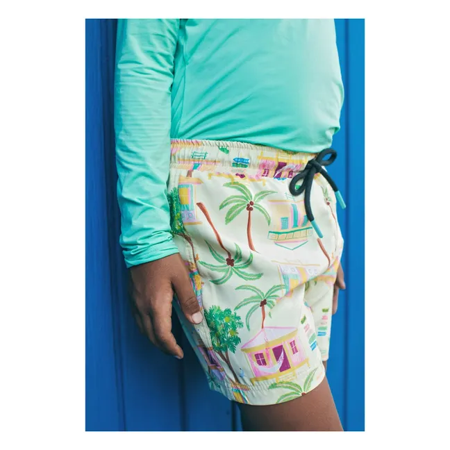 Short de Bain Île | Jaune pâle
