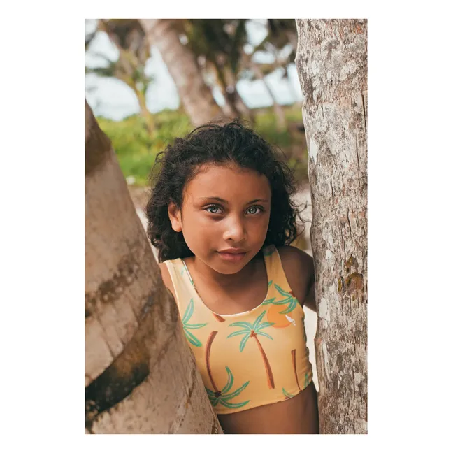 Maillot de Bain Sun&Moon Palmiers | Jaune