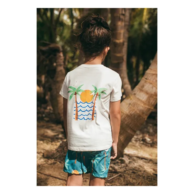 Camiseta estampada Isla Bonita | Blanco