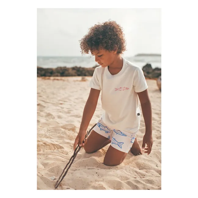 T-shirt Imprimé Barracudas | Blanc