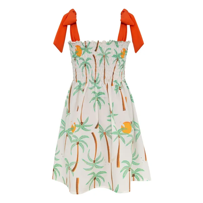 Waffle Palm Dress | Ivory