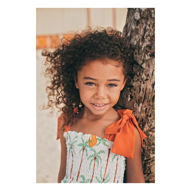 Vestido Palm Waffle | Marfil