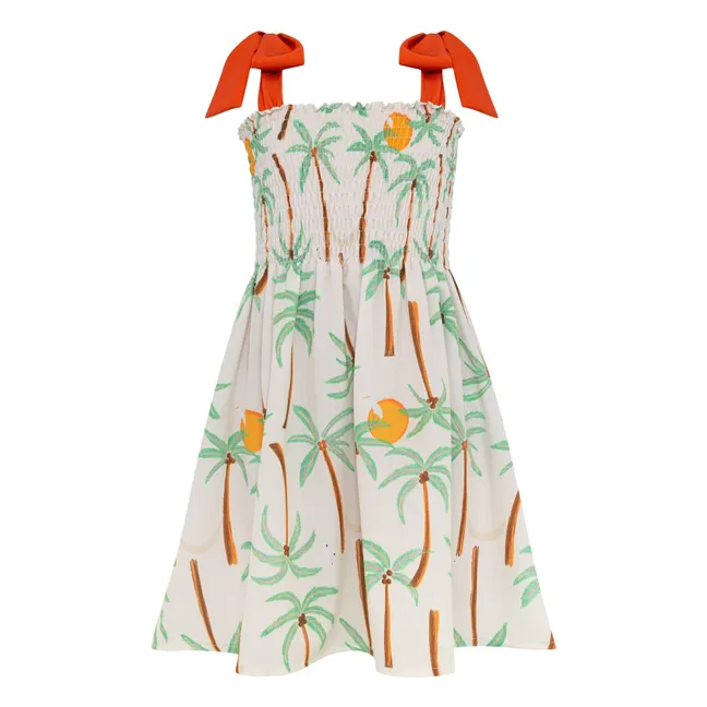 Vestido Palm Waffle | Marfil