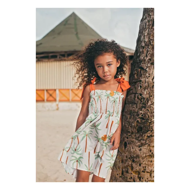 Vestido Palm Waffle | Marfil