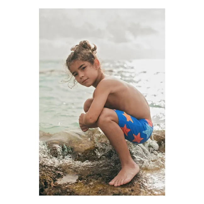 Short de Bain Etoiles | Bleu électrique