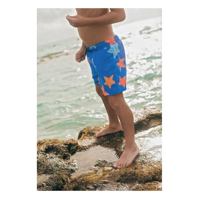 Short de Bain Etoiles | Bleu électrique