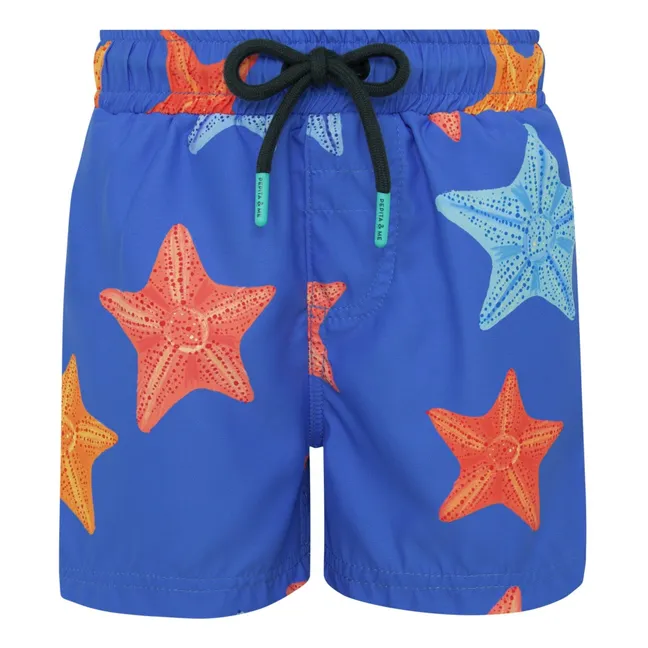 Short de Bain Etoiles | Bleu électrique