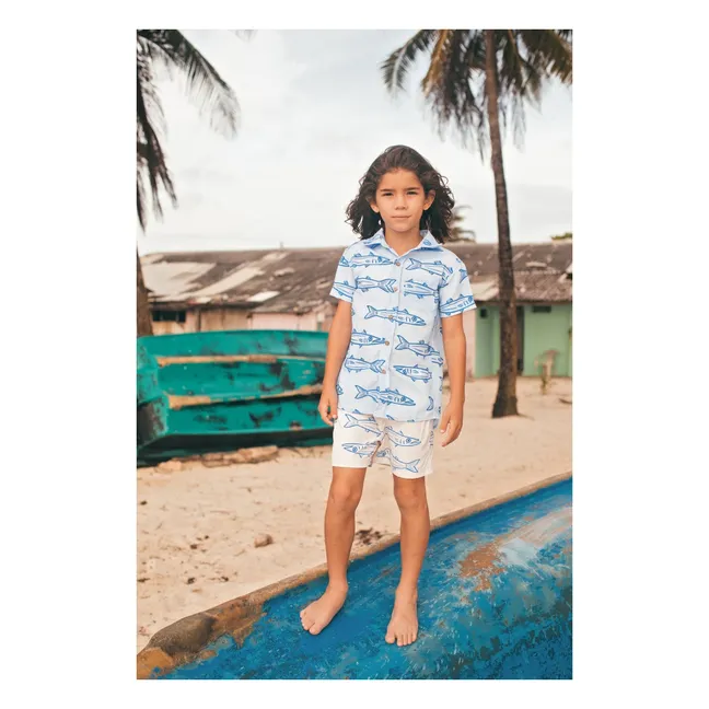 Short de Bain Barracudas | Ecru