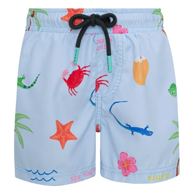 Short de Bain Plage | Bleu Clair
