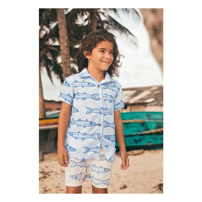 Short de Bain Barracudas | Ecru